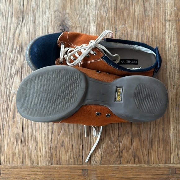 VINTAGE NINE WEST SNEAKERS BLUE/CAMEL COLOR - Picture 6 of 6